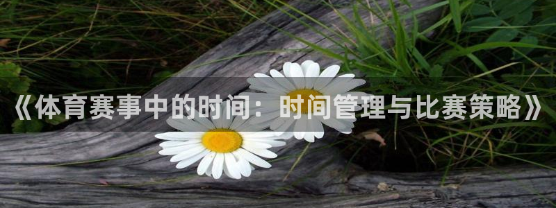 《体育赛事中的时间：时间管理与比赛策略》