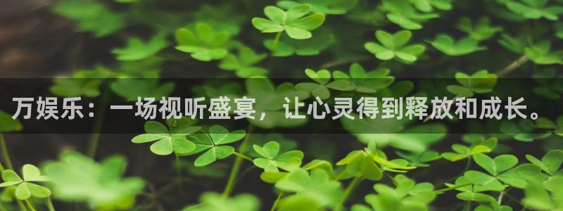 万娱乐：一场视听盛宴，让心灵得到释放和成长。